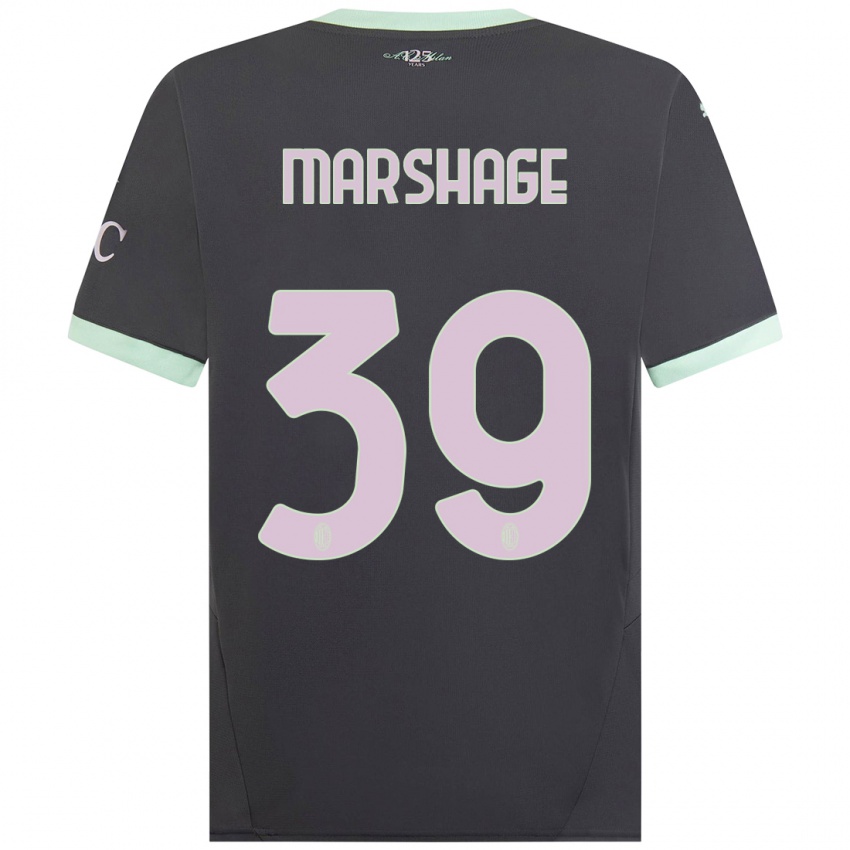 Niño Camiseta Wilgot Marshage #39 Gris Equipación Tercera 2024/25 La Camisa Chile