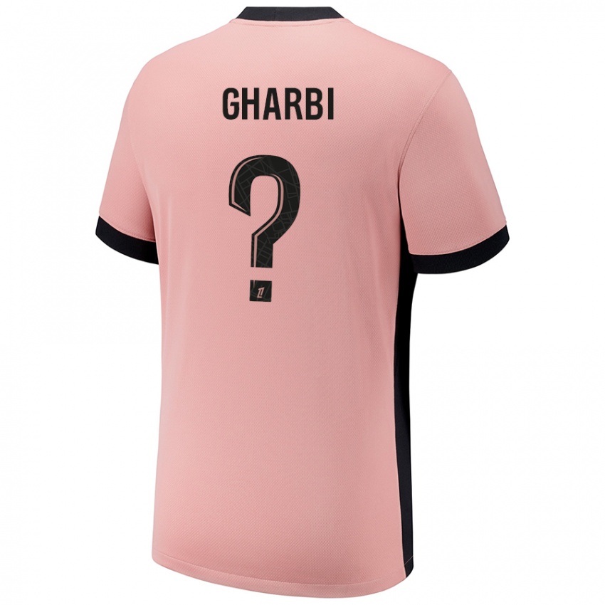 Niño Camiseta Ismael Gharbi #0 Rosa Óxido Equipación Tercera 2024/25 La Camisa Chile