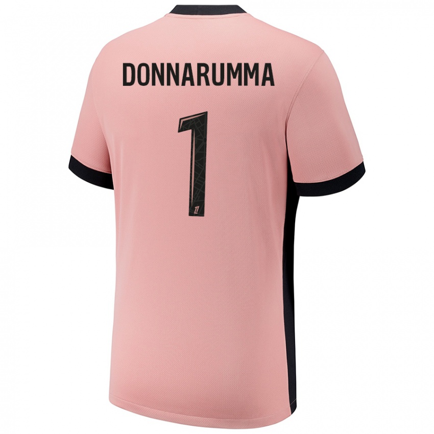 Niño Camiseta Gianluigi Donnarumma #1 Rosa Óxido Equipación Tercera 2024/25 La Camisa Chile