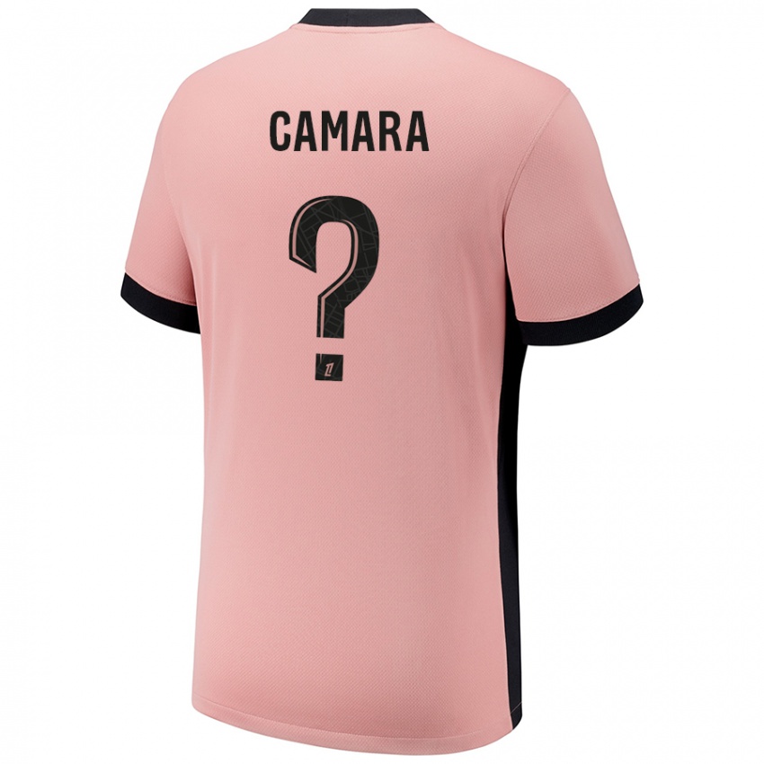 Niño Camiseta Oumar Camara #0 Rosa Óxido Equipación Tercera 2024/25 La Camisa Chile