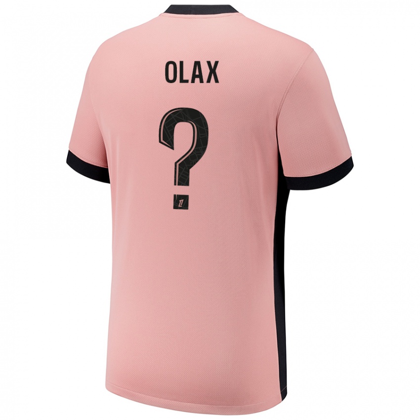 Niño Camiseta Djamy Olax #0 Rosa Óxido Equipación Tercera 2024/25 La Camisa Chile