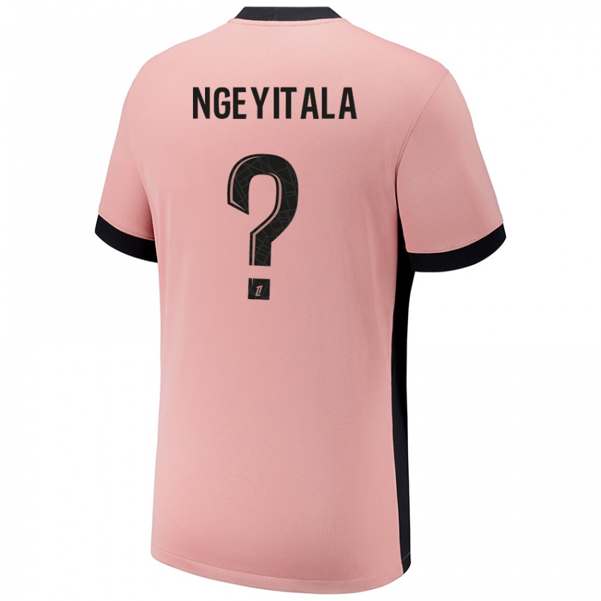 Niño Camiseta Aurélien Ngeyitala #0 Rosa Óxido Equipación Tercera 2024/25 La Camisa Chile