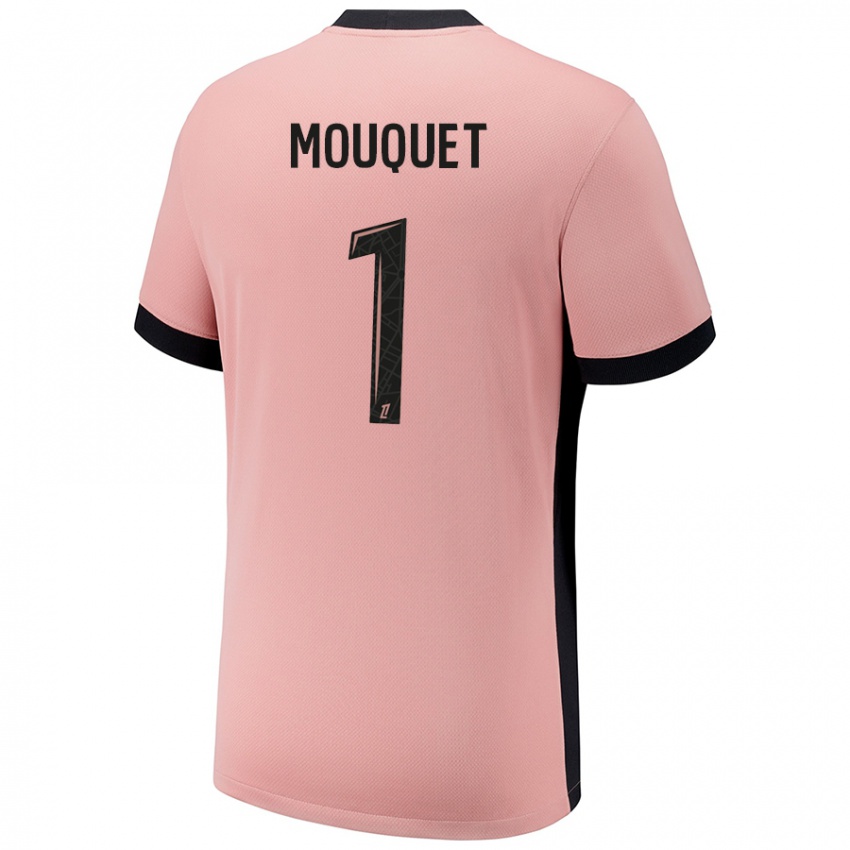 Niño Camiseta Louis Mouquet #1 Rosa Óxido Equipación Tercera 2024/25 La Camisa Chile