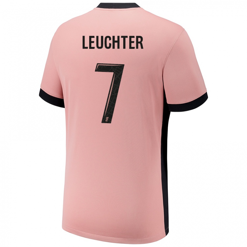 Niño Camiseta Romée Leuchter #7 Rosa Óxido Equipación Tercera 2024/25 La Camisa Chile