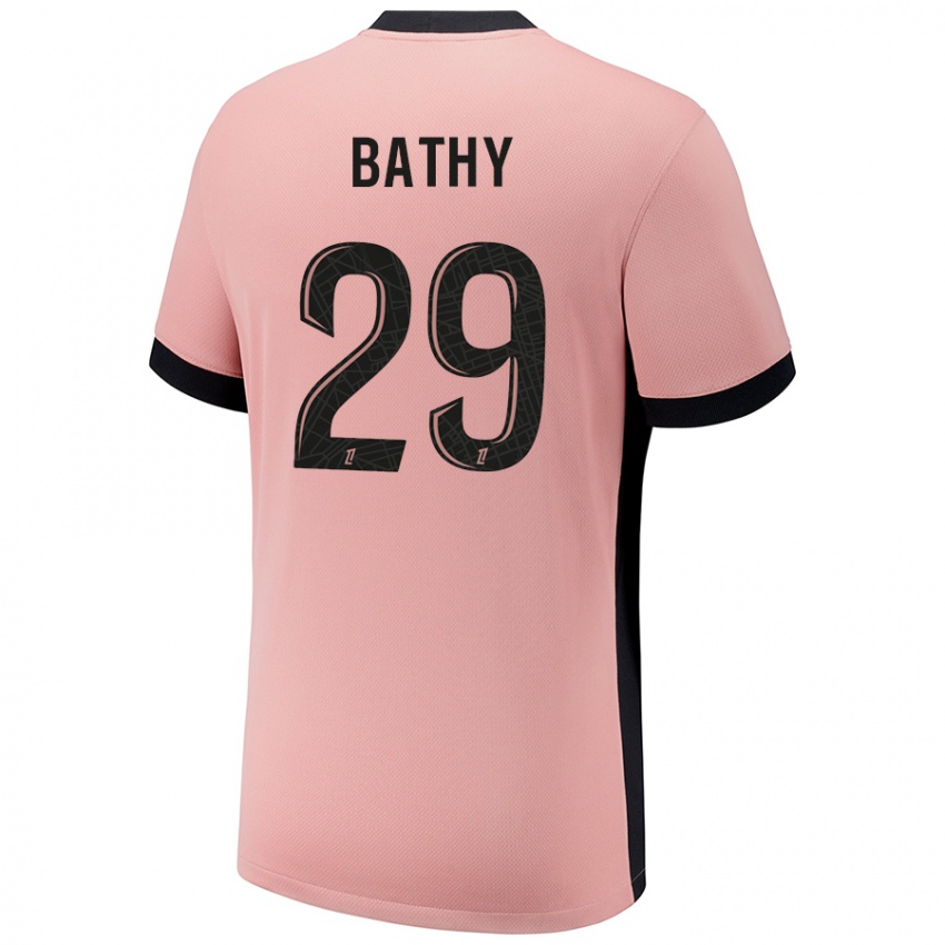 Niño Camiseta Griedge Mbock Bathy #29 Rosa Óxido Equipación Tercera 2024/25 La Camisa Chile