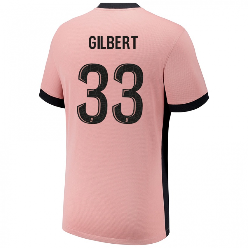 Niño Camiseta Tara Elimbi Gilbert #33 Rosa Óxido Equipación Tercera 2024/25 La Camisa Chile