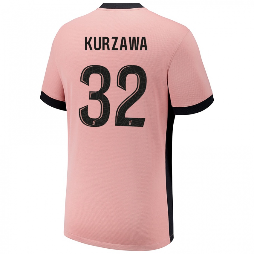 Niño Camiseta Layvin Kurzawa #32 Rosa Óxido Equipación Tercera 2024/25 La Camisa Chile