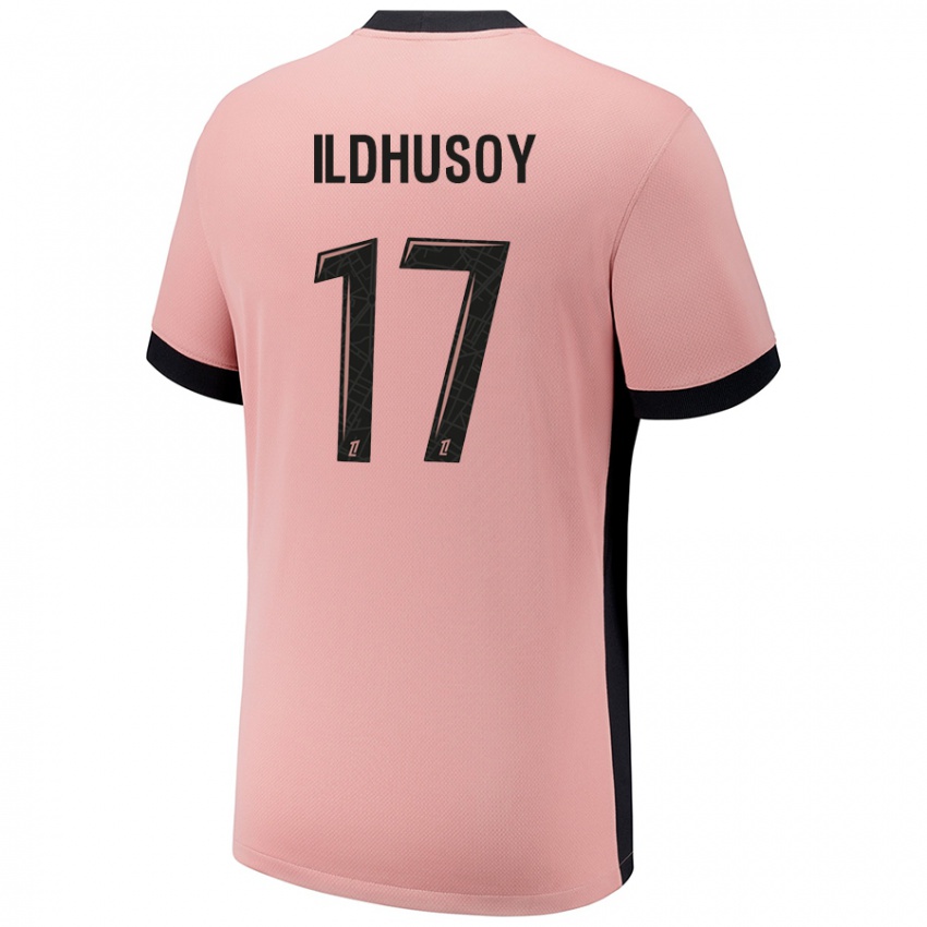 Niño Camiseta Celin Bizet Ildhusoy #17 Rosa Óxido Equipación Tercera 2024/25 La Camisa Chile