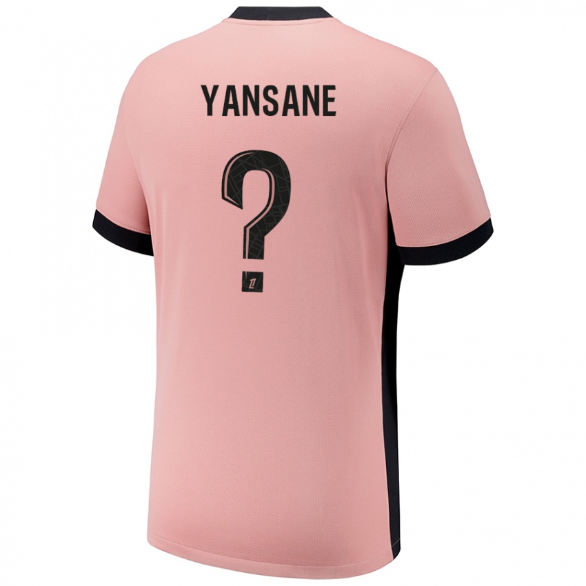 Niño Camiseta Sekou Yansane #0 Rosa Óxido Equipación Tercera 2024/25 La Camisa Chile