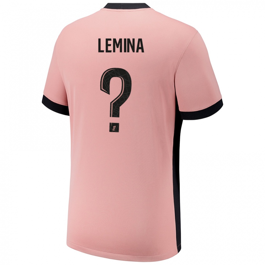 Niño Camiseta Noha Lemina #0 Rosa Óxido Equipación Tercera 2024/25 La Camisa Chile