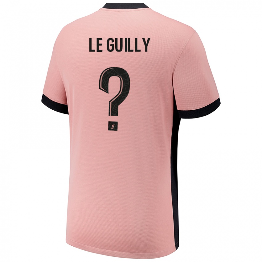 Niño Camiseta Eden Le Guilly #0 Rosa Óxido Equipación Tercera 2024/25 La Camisa Chile