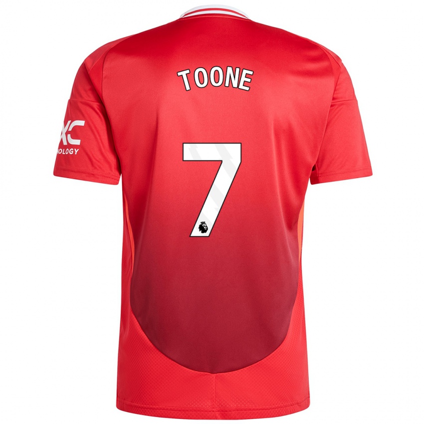 Hombre Camiseta Ella Toone #7 Rojo Brillante 1ª Equipación 2024/25 La Camisa Chile