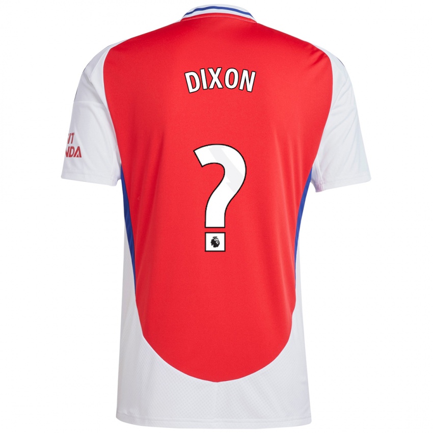 Hombre Camiseta Danny Dixon #0 Rojo Blanco 1ª Equipación 2024/25 La Camisa Chile