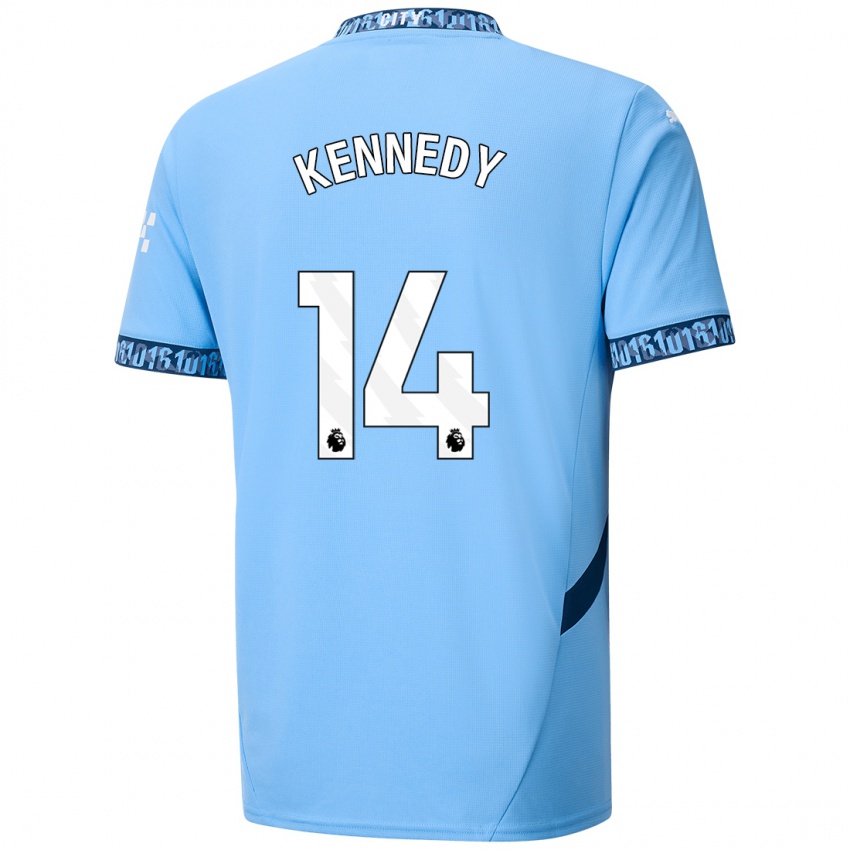 Hombre Camiseta Alanna Kennedy #14 Azul Marino 1ª Equipación 2024/25 La Camisa Chile