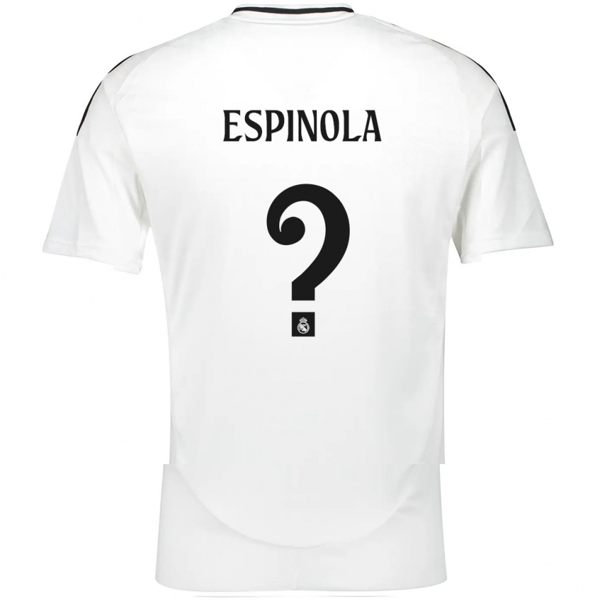 Hombre Camiseta Axel Espinola #0 Blanco 1ª Equipación 2024/25 La Camisa Chile