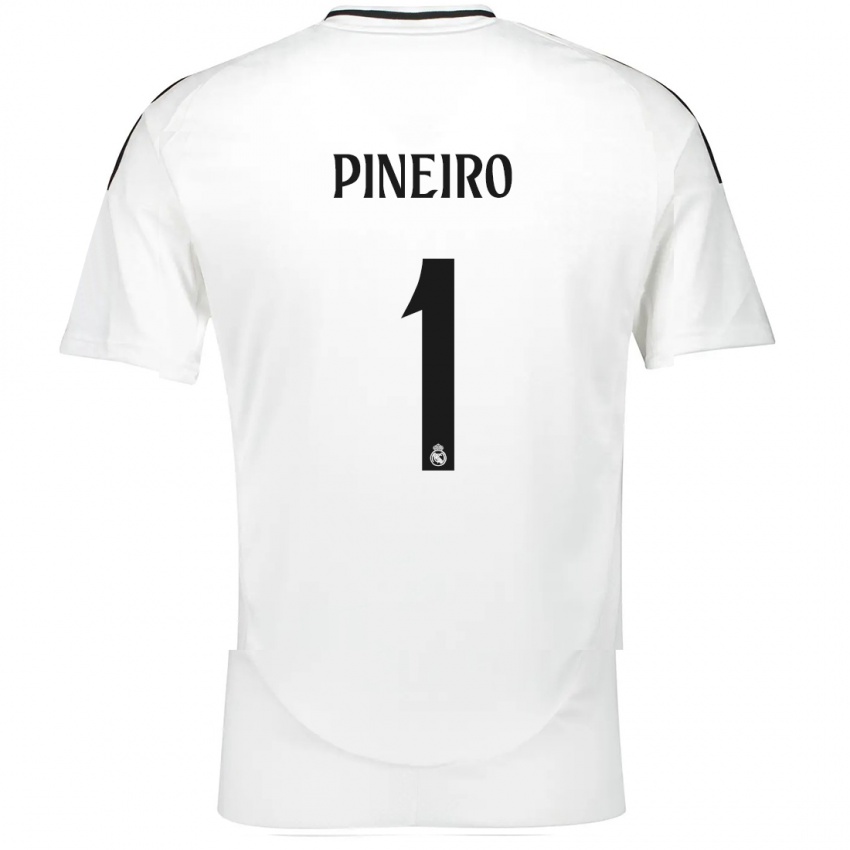 Hombre Camiseta Diego Pineiro #1 Blanco 1ª Equipación 2024/25 La Camisa Chile