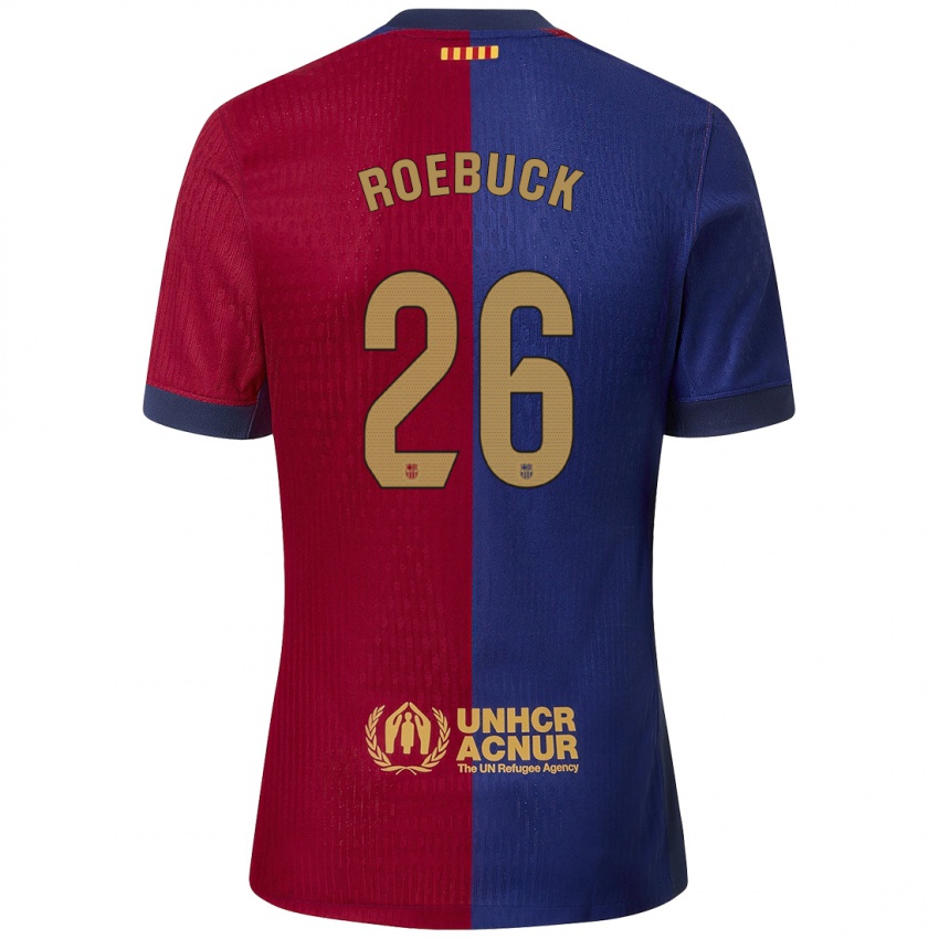 Hombre Camiseta Ellie Roebuck #26 Azul Rojo 1ª Equipación 2024/25 La Camisa Chile