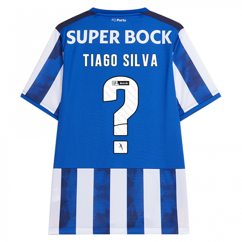 Hombre Camiseta Tiago Silva #0 Azul Blanco 1ª Equipación 2024/25 La Camisa Chile