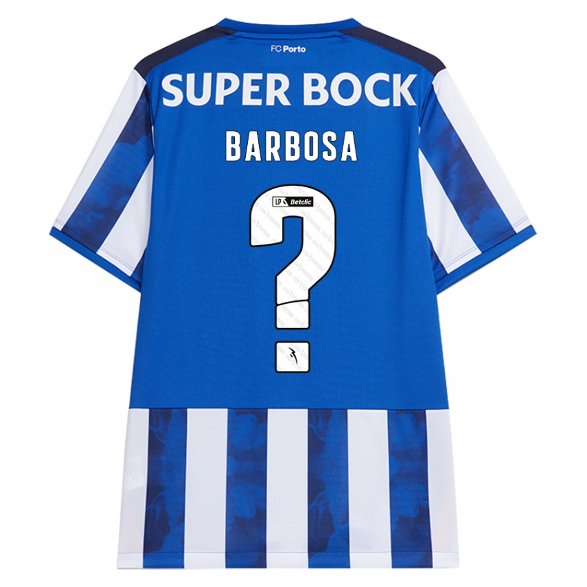 Hombre Camiseta Rúben Barbosa #0 Azul Blanco 1ª Equipación 2024/25 La Camisa Chile