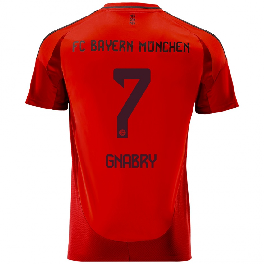 Hombre Camiseta Serge Gnabry #7 Rojo 1ª Equipación 2024/25 La Camisa Chile