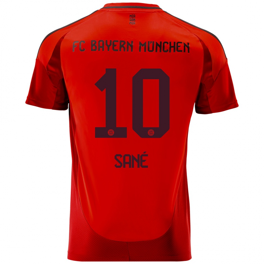 Hombre Camiseta Leroy Sane #10 Rojo 1ª Equipación 2024/25 La Camisa Chile