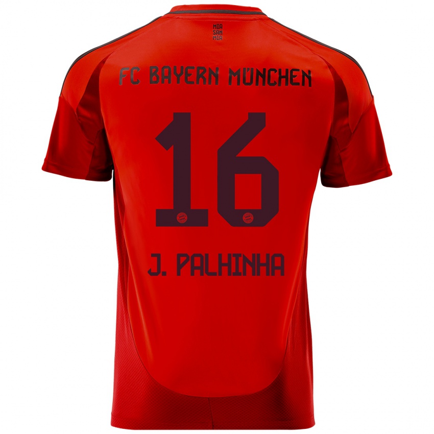 Hombre Camiseta João Palhinha #16 Rojo 1ª Equipación 2024/25 La Camisa Chile