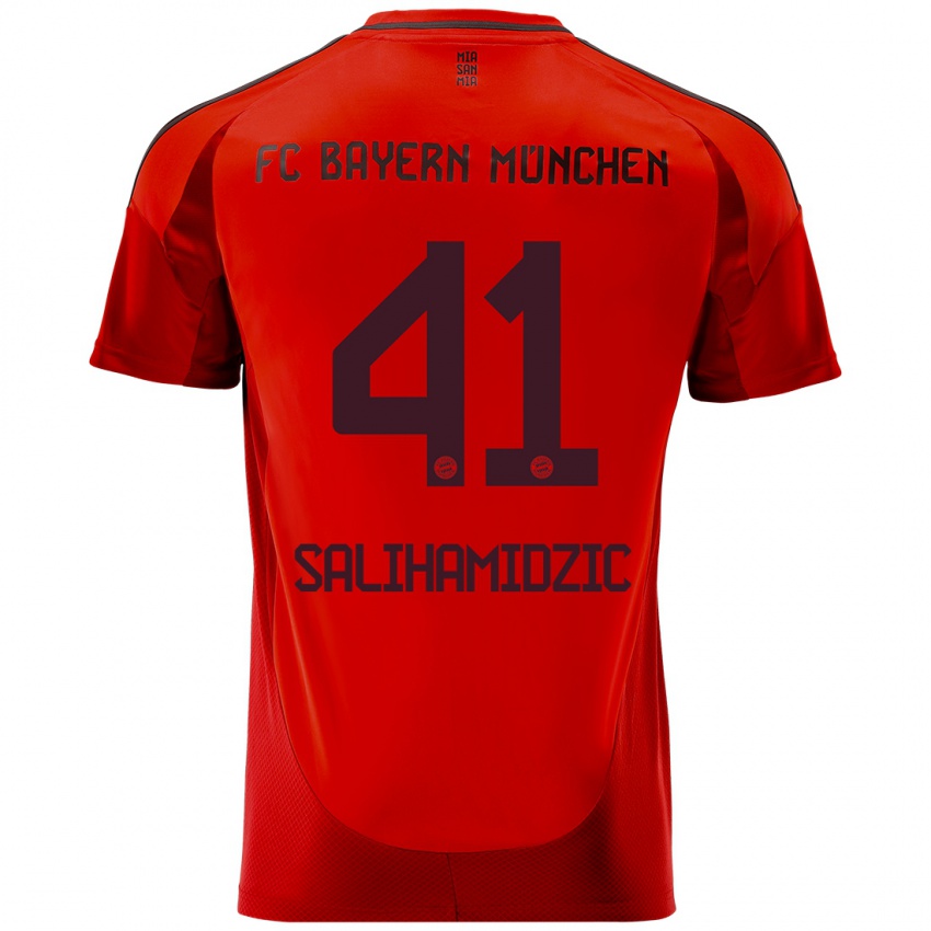 Hombre Camiseta Nick Salihamidzic #41 Rojo 1ª Equipación 2024/25 La Camisa Chile