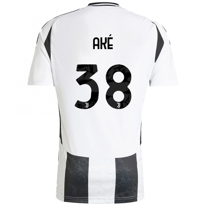 Hombre Camiseta Marley Ake #38 Blanco Negro 1ª Equipación 2024/25 La Camisa Chile