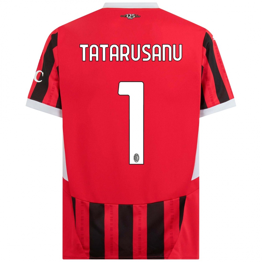 Hombre Camiseta Ciprian Tatarusanu #1 Rojo Negro 1ª Equipación 2024/25 La Camisa Chile