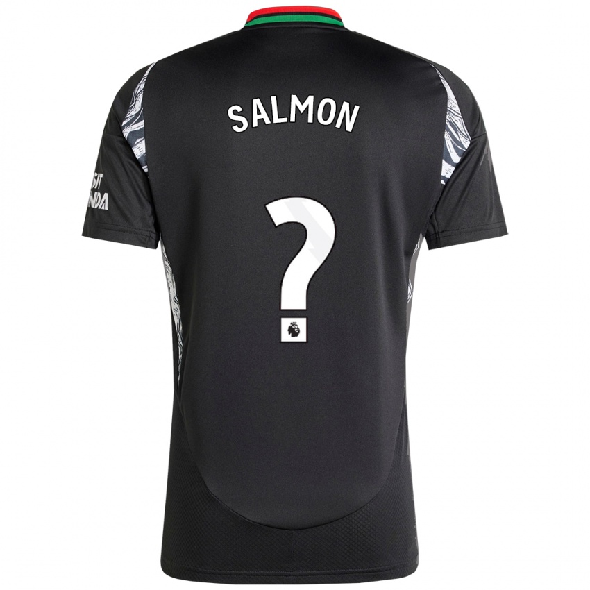 Hombre Camiseta Marli Salmon #0 Negro 2ª Equipación 2024/25 La Camisa Chile