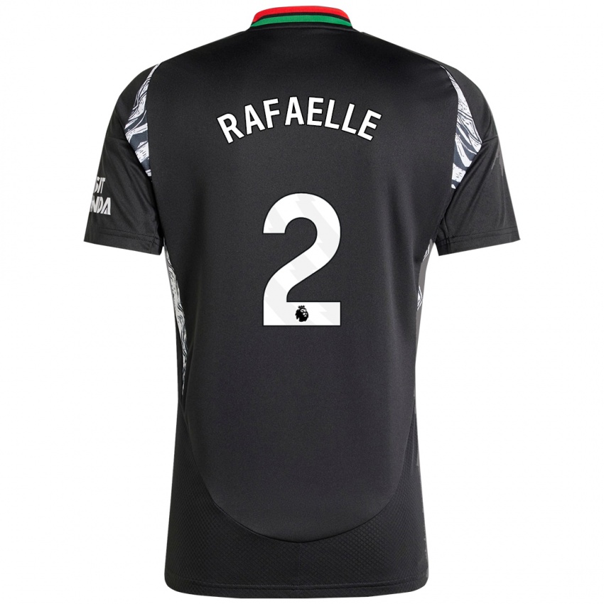 Hombre Camiseta Rafaelle Souza #2 Negro 2ª Equipación 2024/25 La Camisa Chile