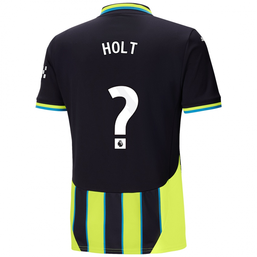 Hombre Camiseta Charlie Holt #0 Azul Amarillo 2ª Equipación 2024/25 La Camisa Chile