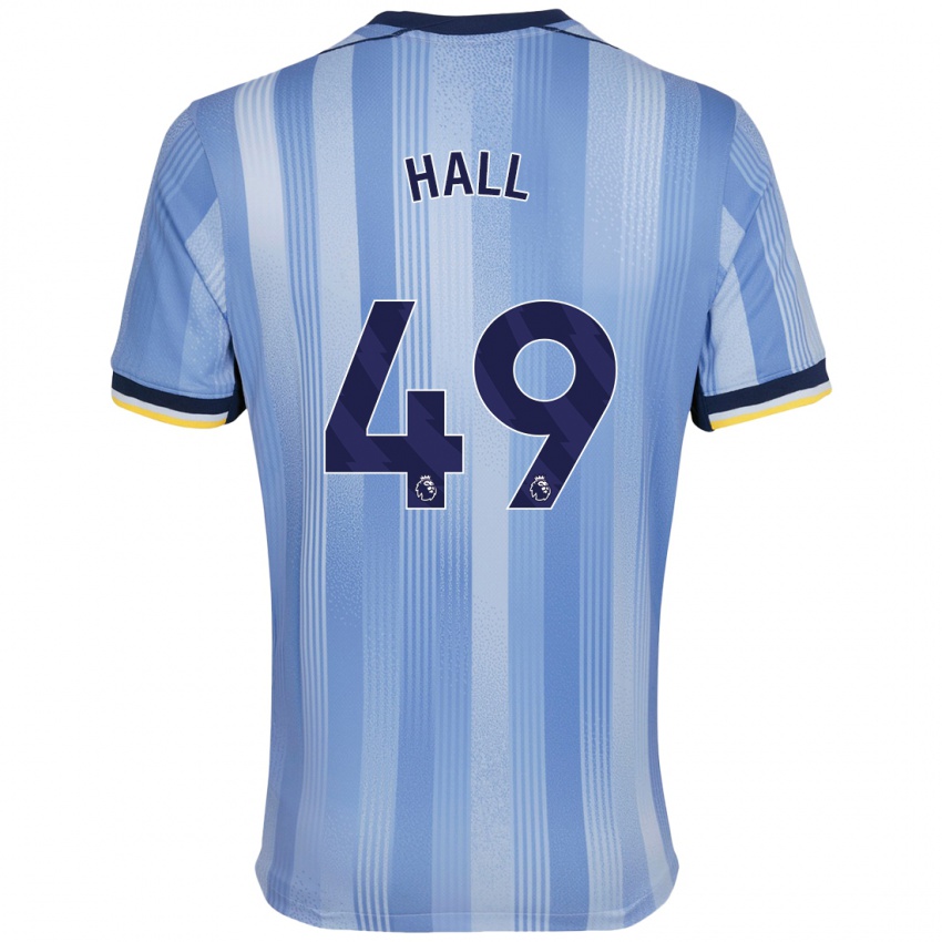 Hombre Camiseta Tyrese Hall #49 Azul Claro 2ª Equipación 2024/25 La Camisa Chile