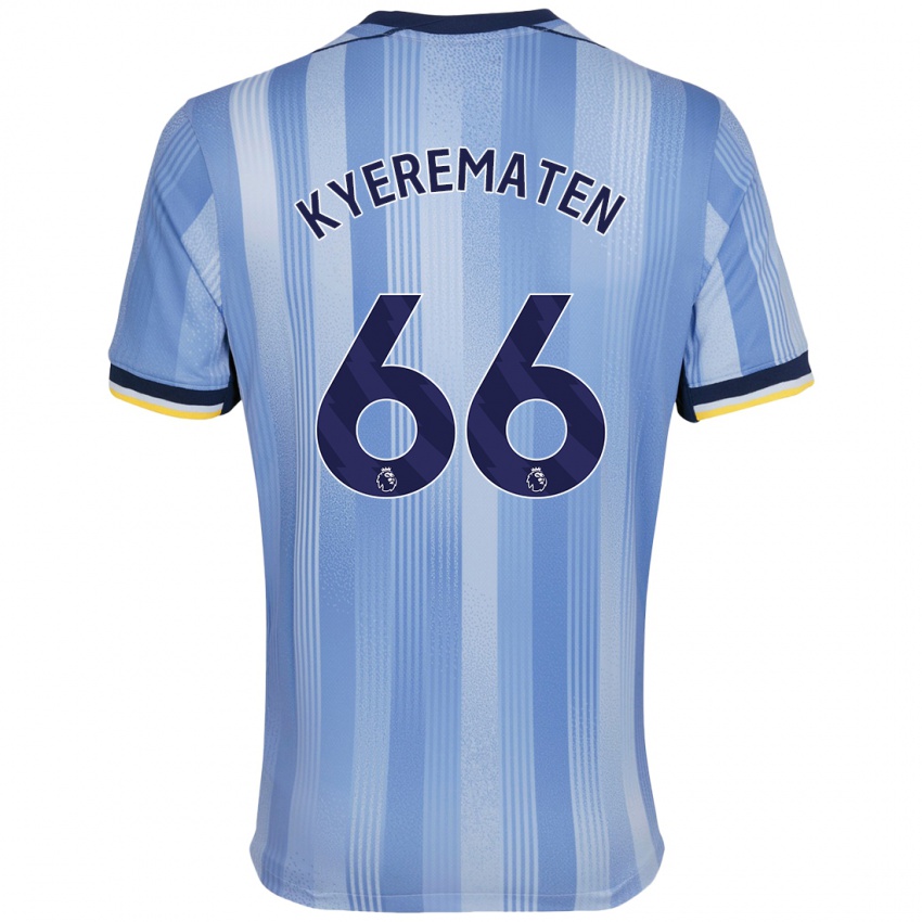 Hombre Camiseta Rio Kyerematen #66 Azul Claro 2ª Equipación 2024/25 La Camisa Chile