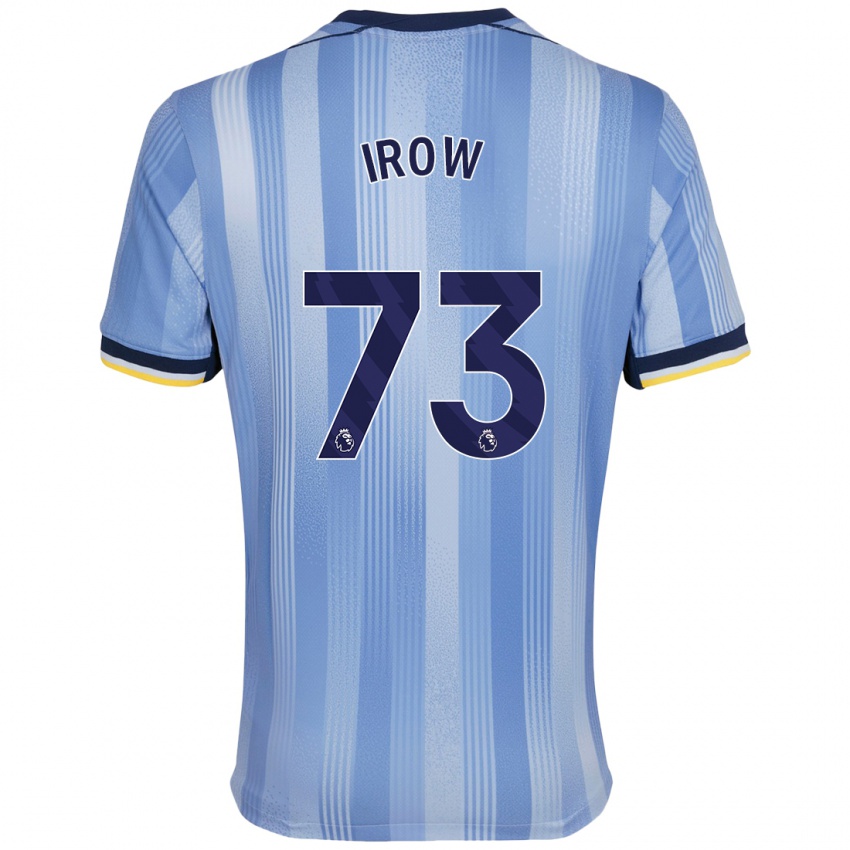 Hombre Camiseta Oliver Irow #73 Azul Claro 2ª Equipación 2024/25 La Camisa Chile