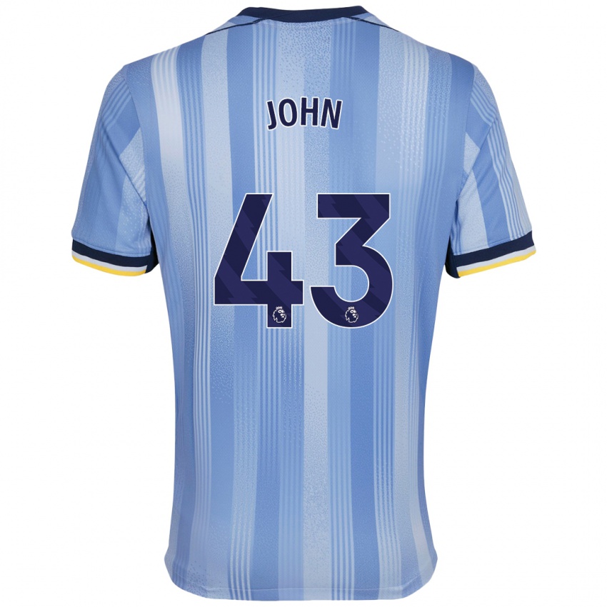 Hombre Camiseta Nile John #43 Azul Claro 2ª Equipación 2024/25 La Camisa Chile