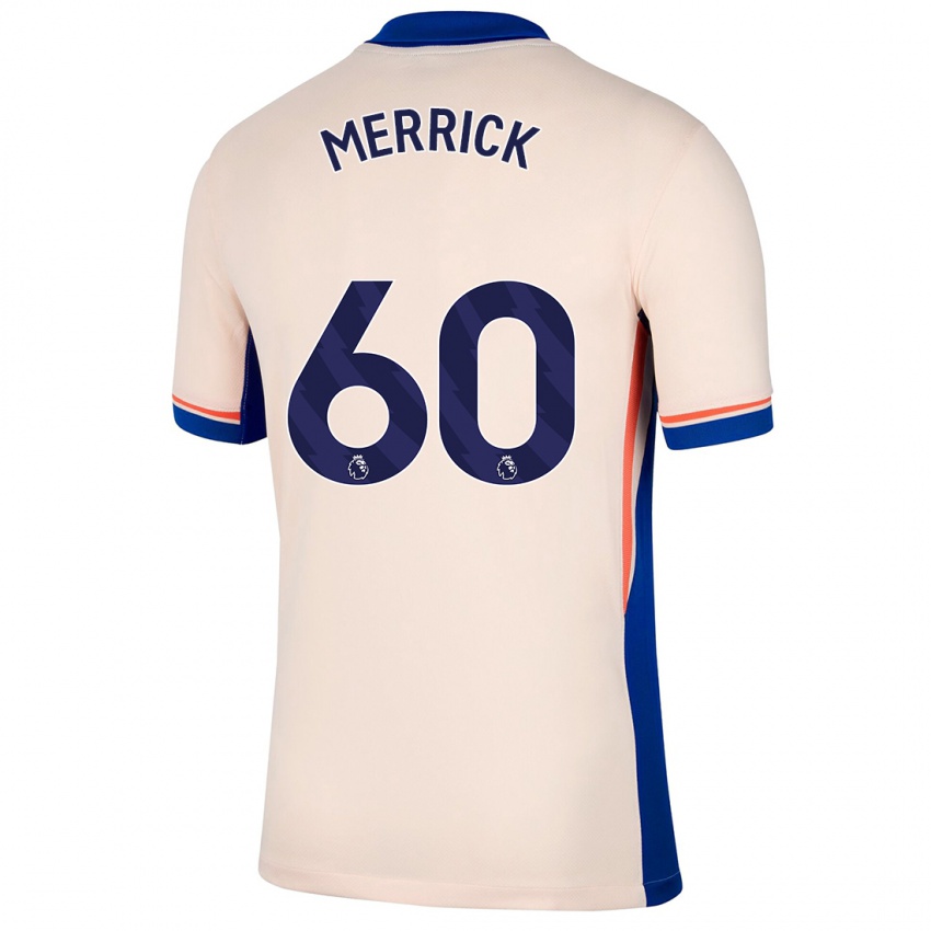 Hombre Camiseta Max Merrick #60 Beige Claro 2ª Equipación 2024/25 La Camisa Chile