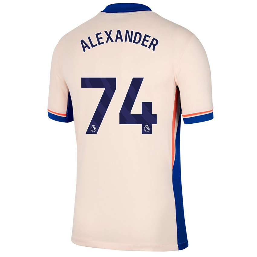 Hombre Camiseta Reiss Alexander Russell-Denny #74 Beige Claro 2ª Equipación 2024/25 La Camisa Chile