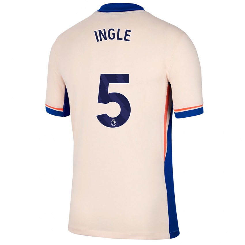 Hombre Camiseta Sophie Ingle #5 Beige Claro 2ª Equipación 2024/25 La Camisa Chile