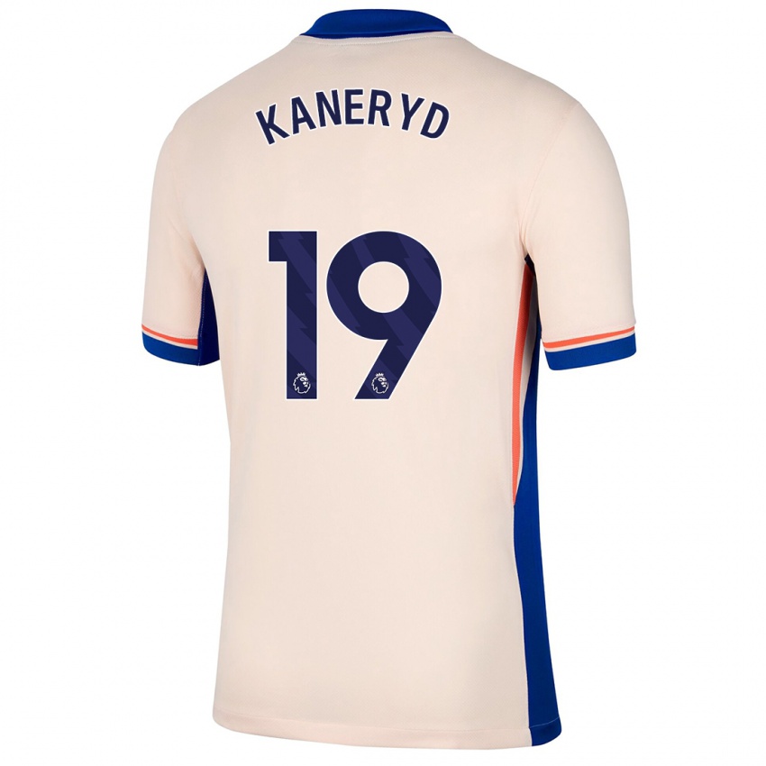 Hombre Camiseta Johanna Rytting Kaneryd #19 Beige Claro 2ª Equipación 2024/25 La Camisa Chile