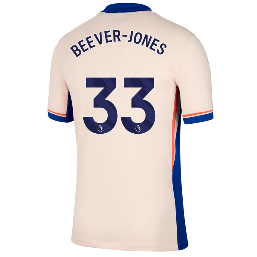 Hombre Camiseta Aggie Beever-Jones #33 Beige Claro 2ª Equipación 2024/25 La Camisa Chile