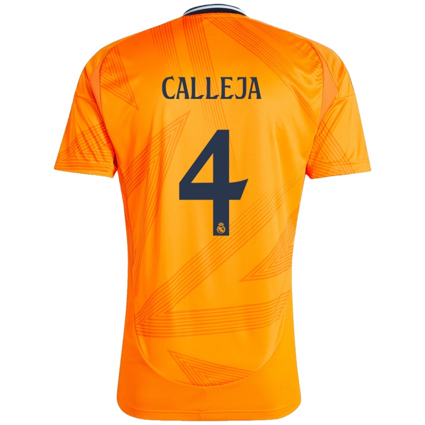 Hombre Camiseta Jaime Calleja #4 Naranja 2ª Equipación 2024/25 La Camisa Chile