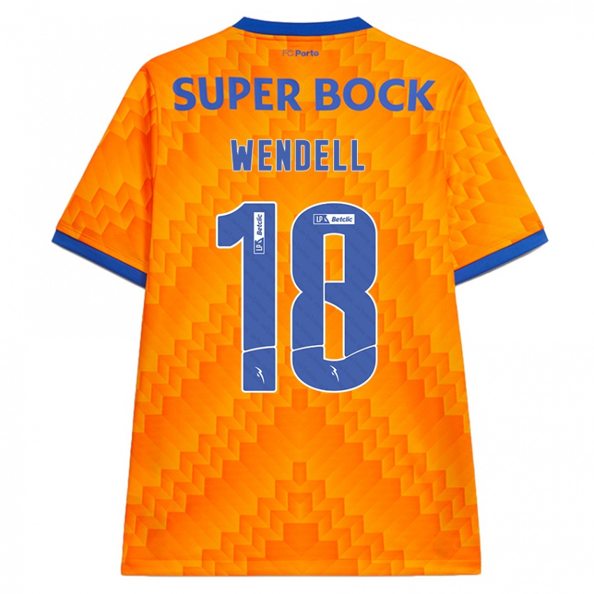 Hombre Camiseta Wendell #18 Naranja 2ª Equipación 2024/25 La Camisa Chile