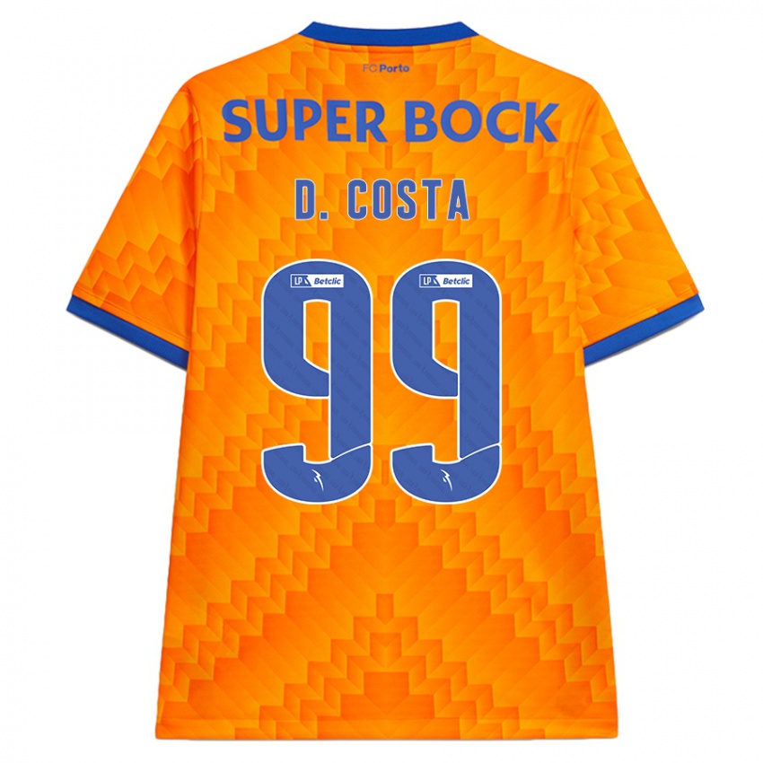 Hombre Camiseta Diogo Costa #99 Naranja 2ª Equipación 2024/25 La Camisa Chile