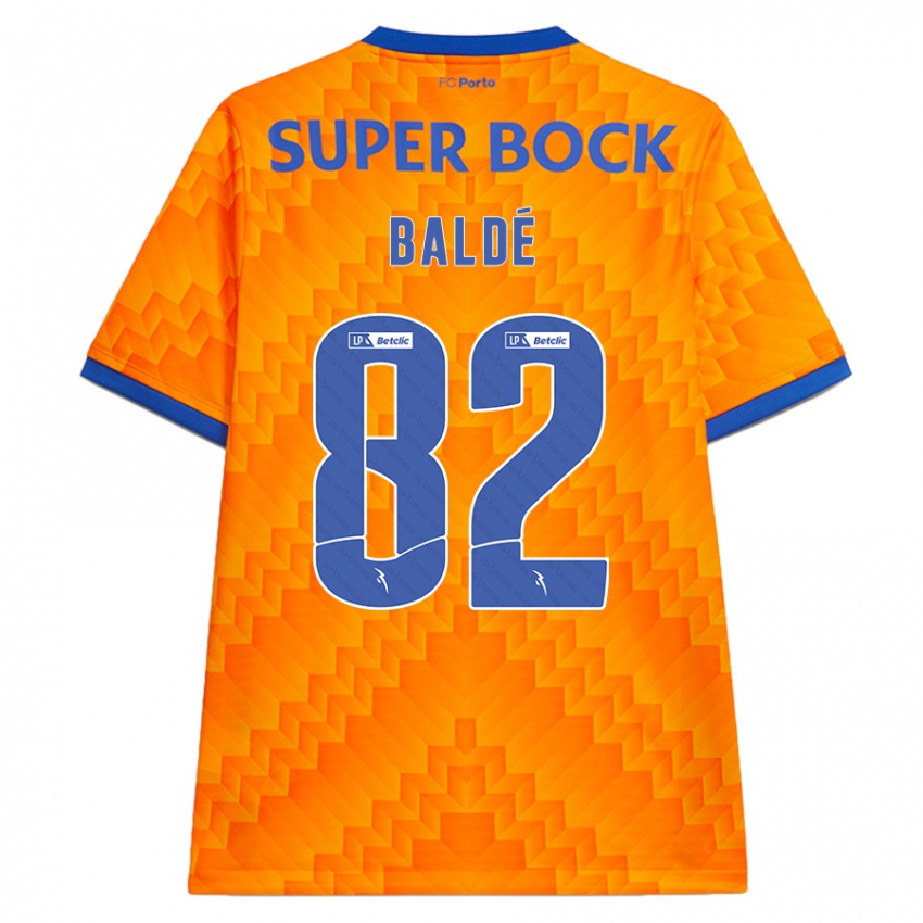 Hombre Camiseta Alfa Baldé #82 Naranja 2ª Equipación 2024/25 La Camisa Chile