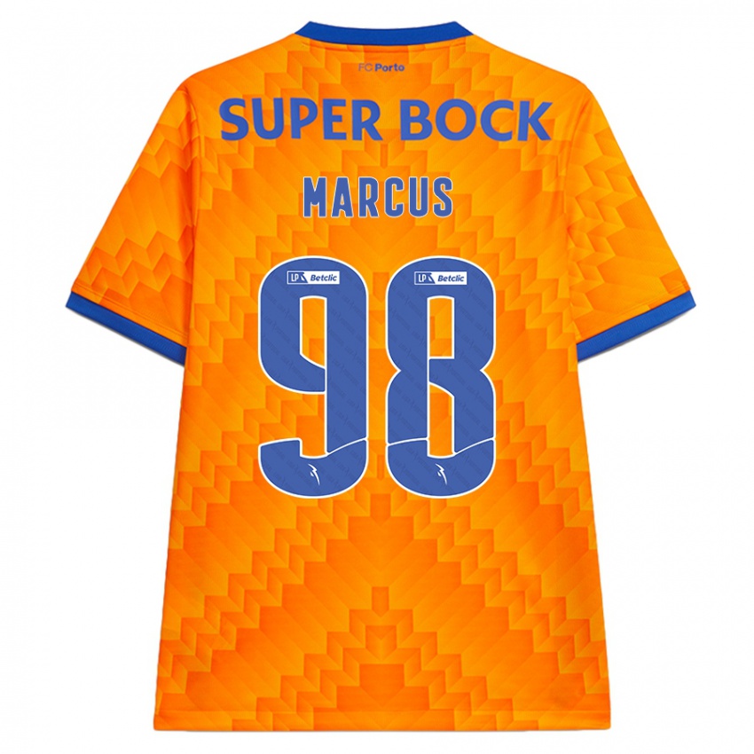 Hombre Camiseta Abraham Marcus #98 Naranja 2ª Equipación 2024/25 La Camisa Chile