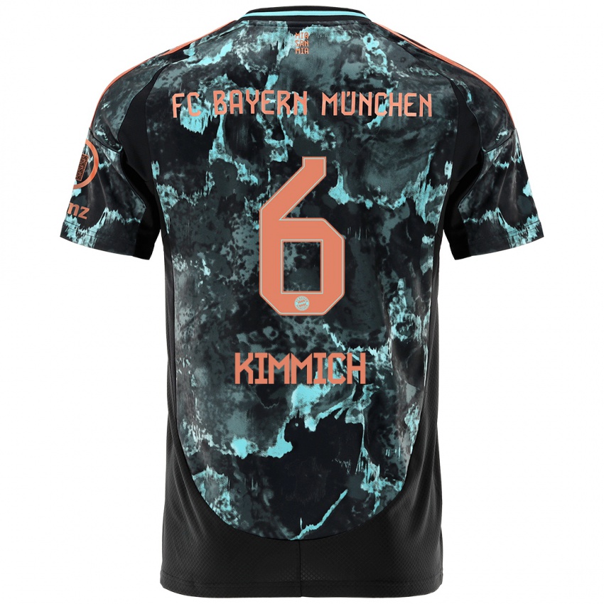 Hombre Camiseta Joshua Kimmich #6 Negro 2ª Equipación 2024/25 La Camisa Chile