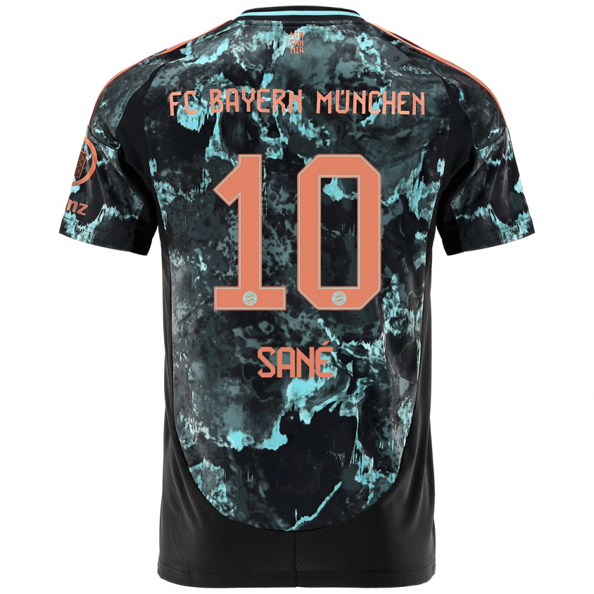 Hombre Camiseta Leroy Sane #10 Negro 2ª Equipación 2024/25 La Camisa Chile