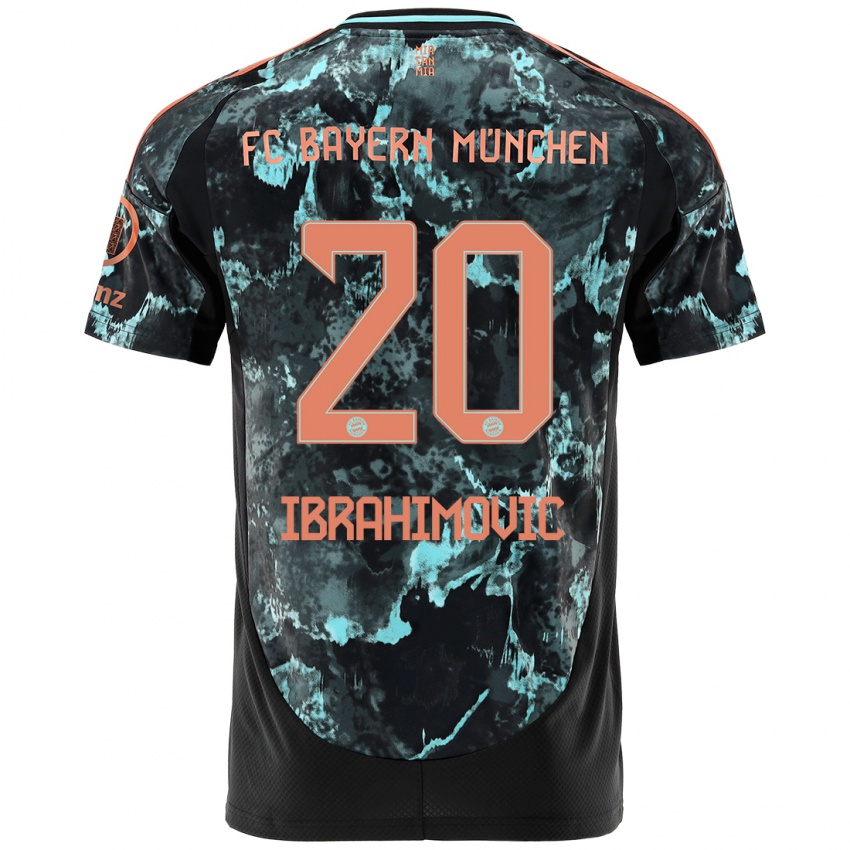 Hombre Camiseta Arijon Ibrahimovic #20 Negro 2ª Equipación 2024/25 La Camisa Chile