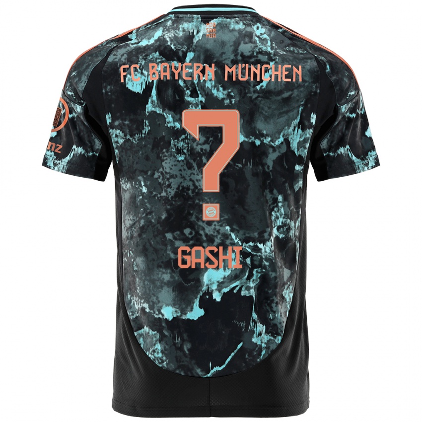 Hombre Camiseta Yll Gashi #0 Negro 2ª Equipación 2024/25 La Camisa Chile